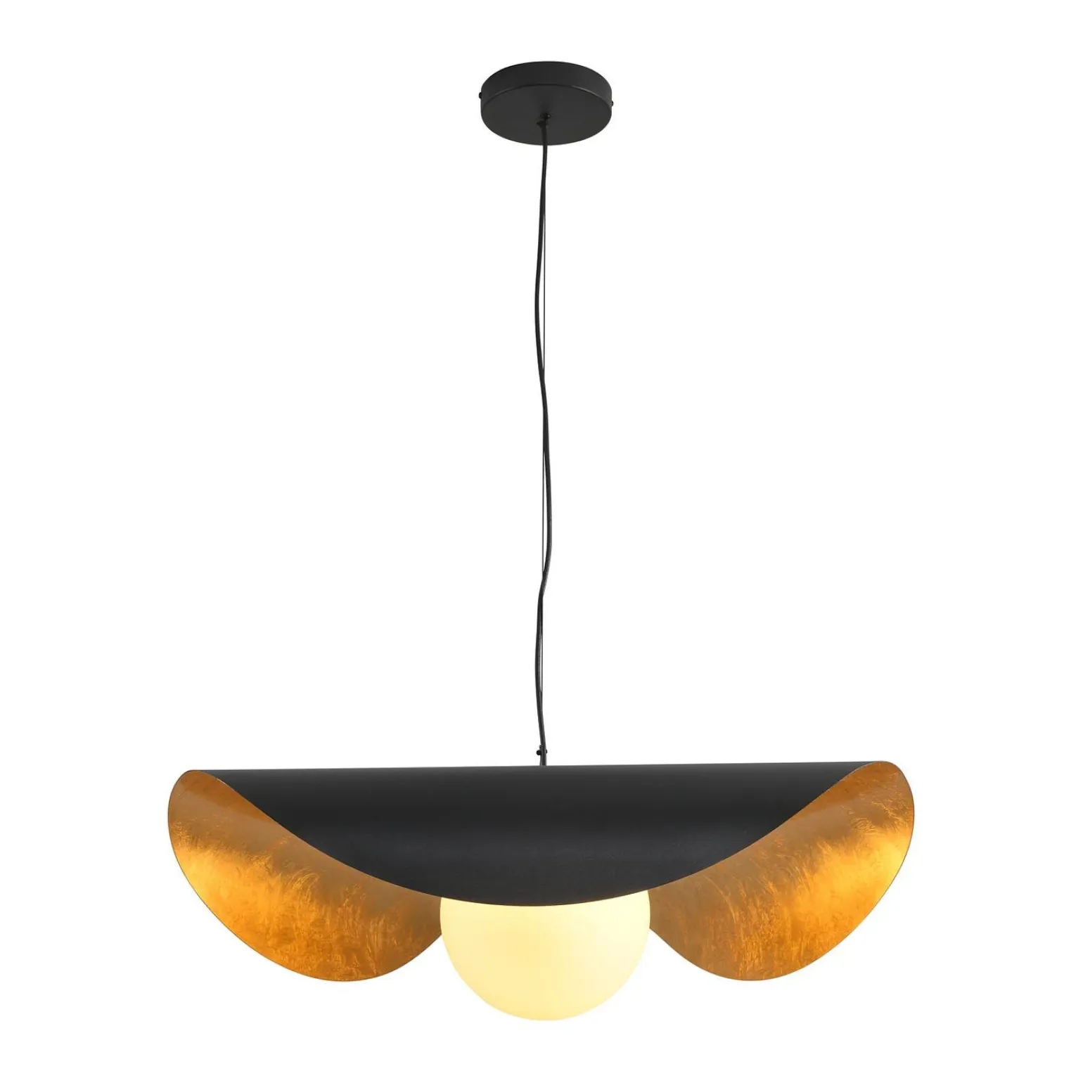 Lampa wisząca ENZO czarno złota 60 cm (ST-F22020601-D60 black) - Step into Design