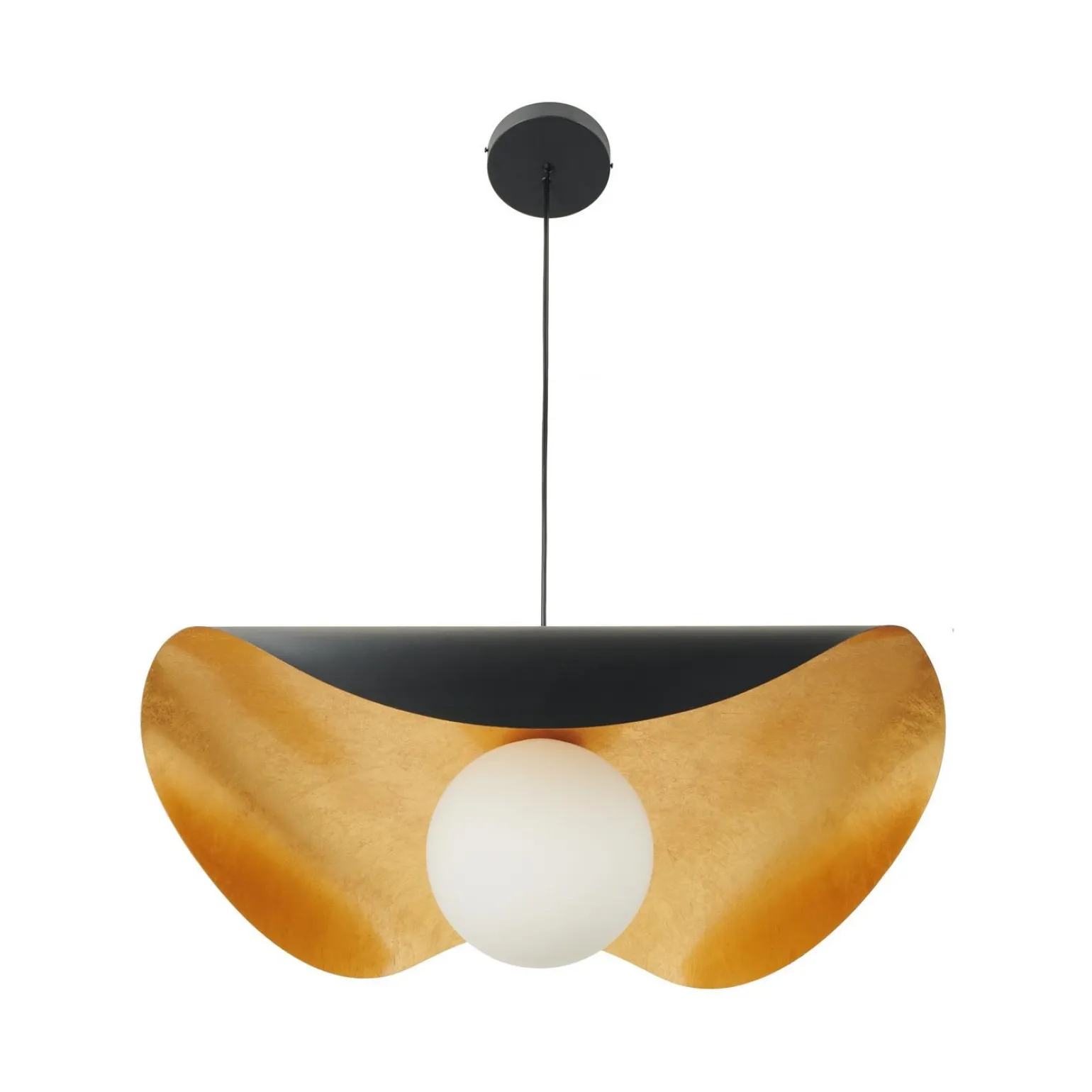 Lampa wisząca ENZO czarno złota 60 cm (ST-F22020601-D60 black) - Step into Design