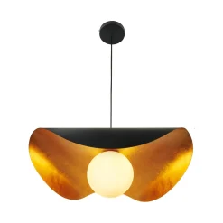 Lampa wisząca ENZO czarno złota 60 cm (ST-F22020601-D60 black) - Step into Design
