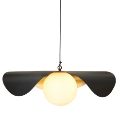 Lampa wisząca ENZO czarno złota 60 cm (ST-F22020601-D60 black) - Step into Design