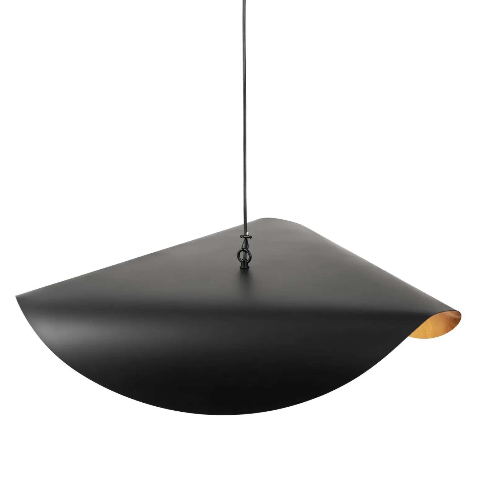 Lampa wisząca ENZO czarno złota 60 cm (ST-F22020601-D60 black) - Step into Design