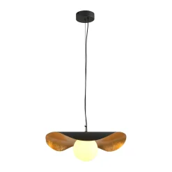 Lampa wisząca ENZO czarno złota 40 cm (ST-F22020601-D40 black) - Step into Design
