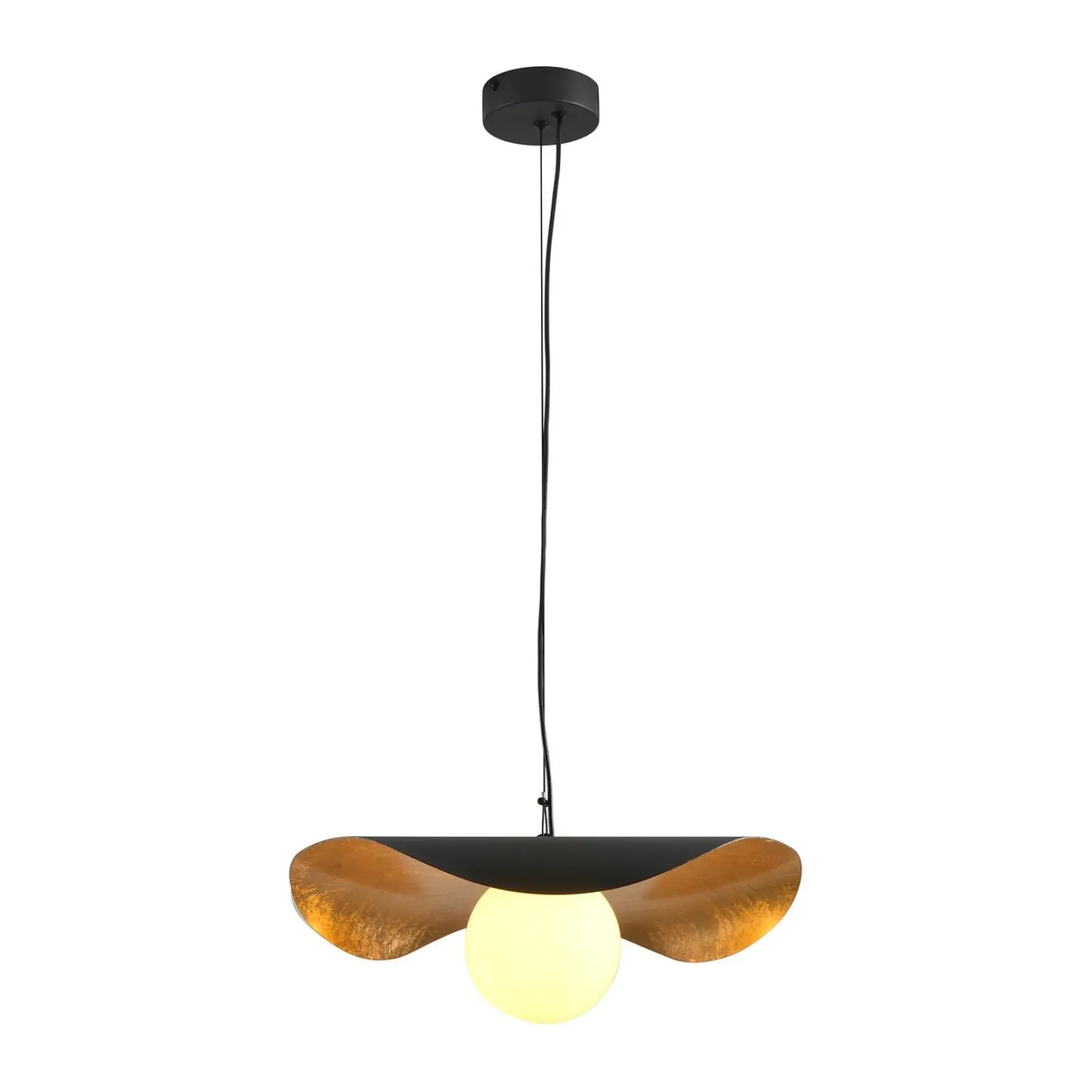 Lampa wisząca ENZO czarno złota 40 cm (ST-F22020601-D40 black) - Step into Design