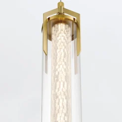 Lampa wisząca Espada - Szczotkowane złoto (QN-ESPADA-1P-BG) - Quintiesse