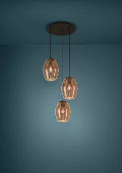 Lampa wisząca ESTANYS 1 czarna (390161) - EGLO