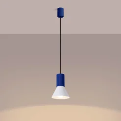 Lampa wisząca ESTRIA 1 biała/ultramaryna (SL.1874) - Sollux Lighting