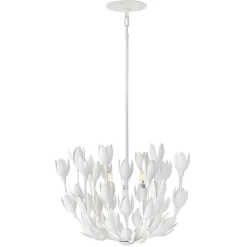Lampa wisząca Flora - 3 źródła światła - Tynk strukturalny (QN-FLORA3-WHT) - Quintiesse