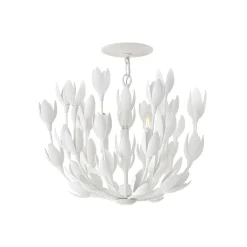 Lampa wisząca Flora - 3 źródła światła - Tynk strukturalny (QN-FLORA3-WHT) - Quintiesse