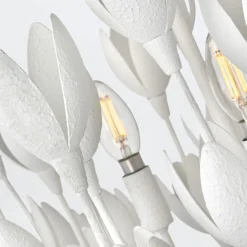 Lampa wisząca Flora - 3 źródła światła - Tynk strukturalny (QN-FLORA3-WHT) - Quintiesse