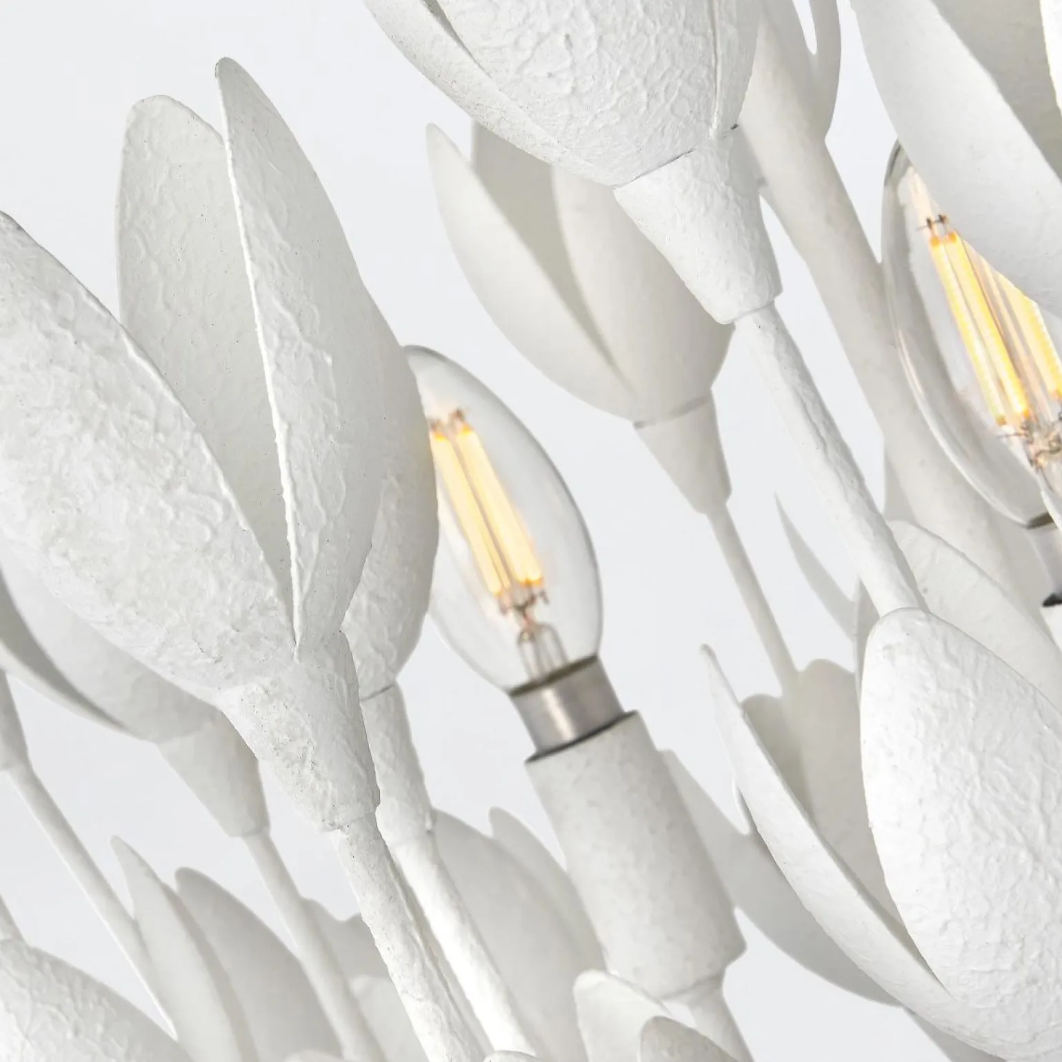 Lampa wisząca Flora - 3 źródła światła - Tynk strukturalny (QN-FLORA3-WHT) - Quintiesse