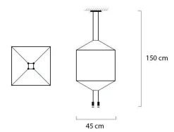 Lampa wisząca FLUSSO 4 (91906) - King Home