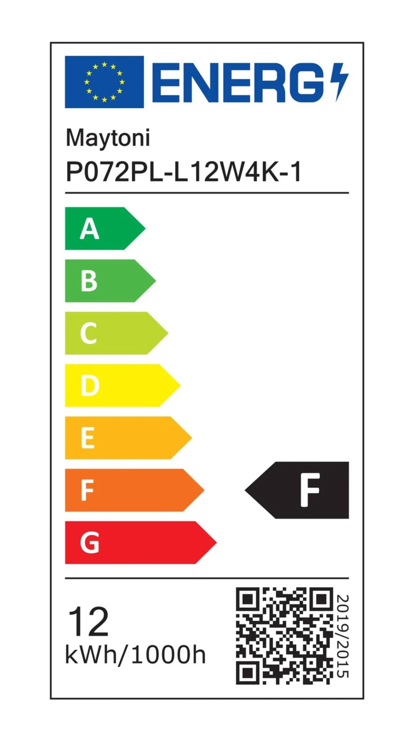 Lampa wisząca Focus LED (P072PL-L12W4K-1) - Maytoni