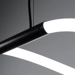 Lampa wisząca GALAKSE 148 czarna LED 2700-6500K (TH.280) - Thoro Lighting