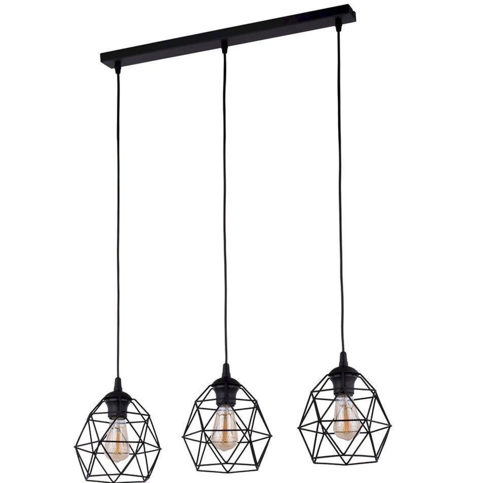 Lampa wisząca GALAXY BLACK 3 PŁ LISTWA (3191) - TK Lighting