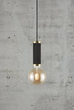 Lampa wisząca GALLOWAY Nordlux E27 40W Metal Czarny/Mosiężny