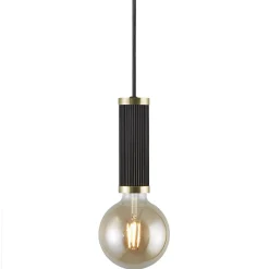 Lampa wisząca GALLOWAY Nordlux E27 40W Metal Czarny/Mosiężny