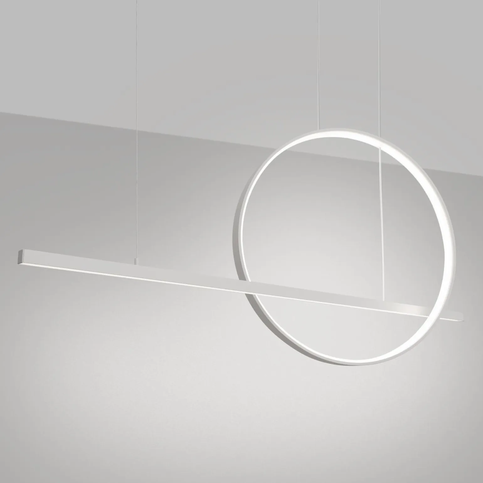 Lampa wisząca GLAD biała LED 4000K (TH.493) - Thoro Lighting