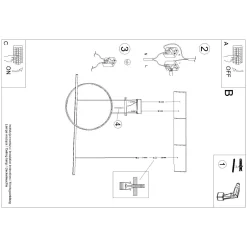 Lampa wisząca GLAD biała LED 4000K (TH.493) - Thoro Lighting