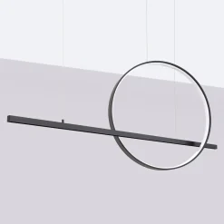 Lampa wisząca GLAD czarna LED 3000K (TH.494) - Thoro Lighting