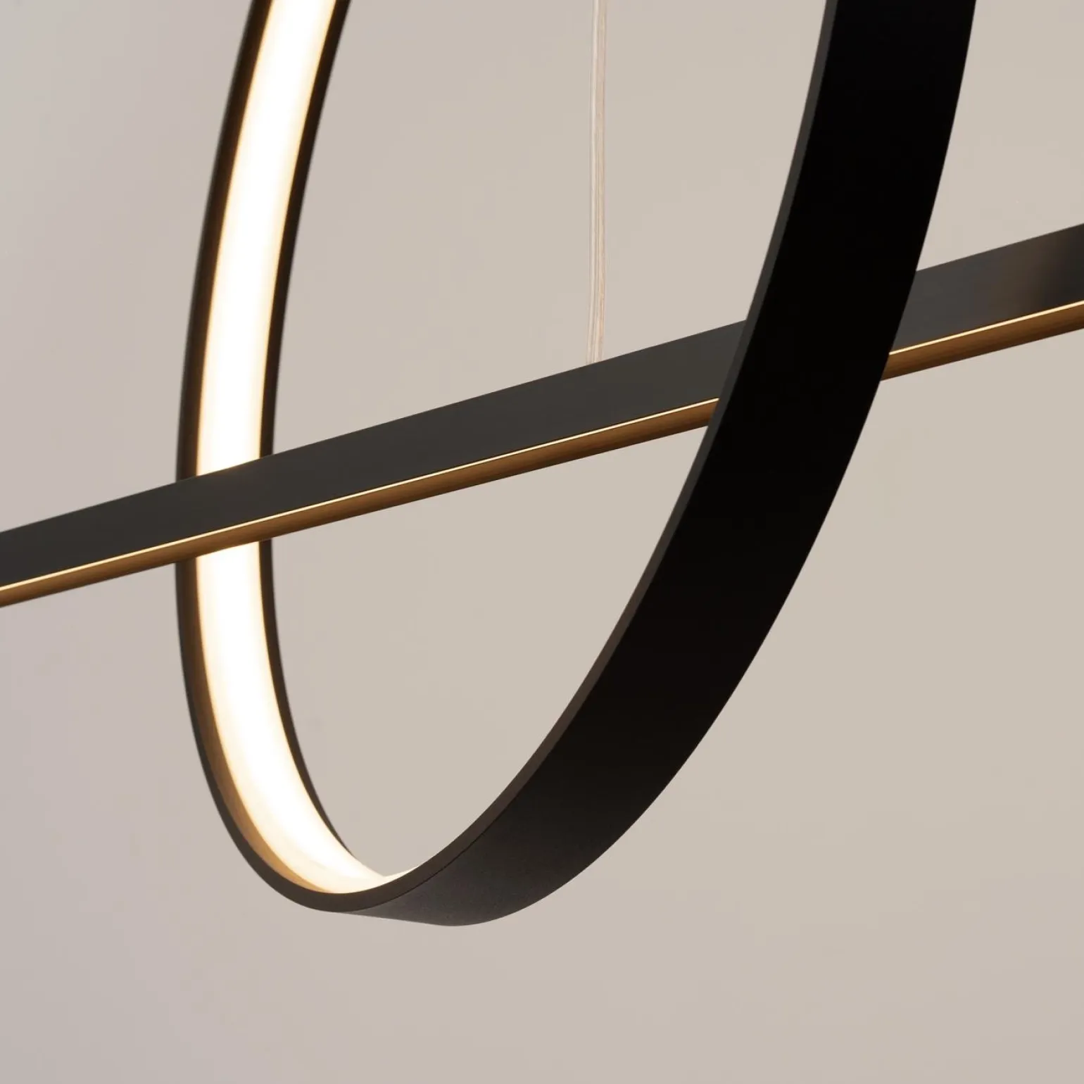 Lampa wisząca GLAD czarna LED 3000K (TH.494) - Thoro Lighting