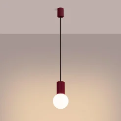 Lampa wisząca HALO 1 burgund (SL.1749) - Sollux Lighting
