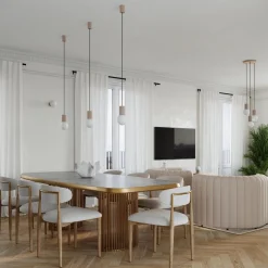 Lampa wisząca HALO 1 taupe (SL.1744) - Sollux Lighting