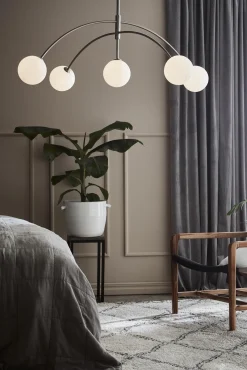 Lampa wisząca HEAVEN Pendant 5L Steel/Opal