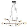 Lampa wisząca HELIX WOOD ORZECH 6 PŁ (4950) - TK Lighting