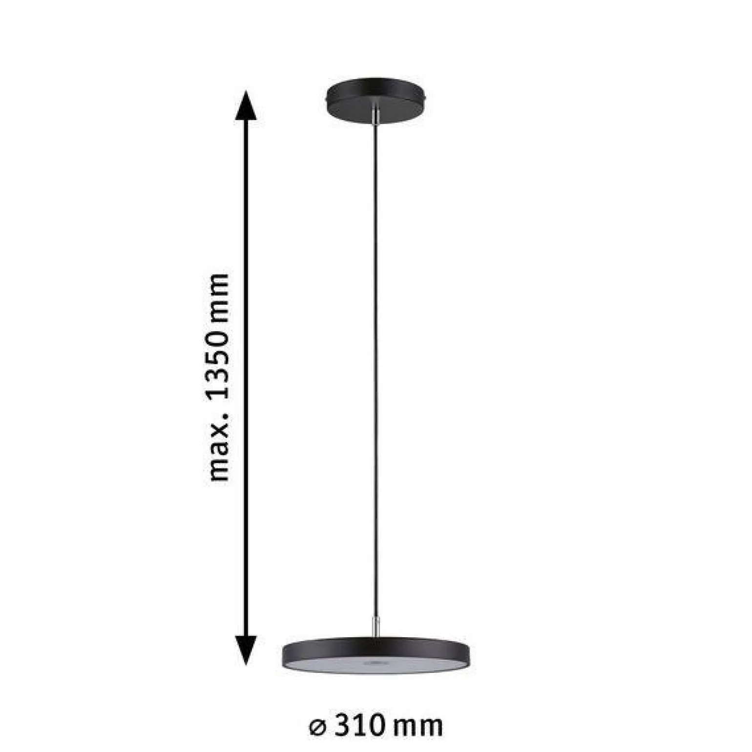 Lampa wisząca HILDOR LED DIM 2700K czarny matowy (PL96782) - PAULMANN
