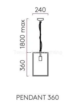 Lampa wisząca HOMEFIELD 360 czarna (1095015 - Astro Lighting) - żyrandol