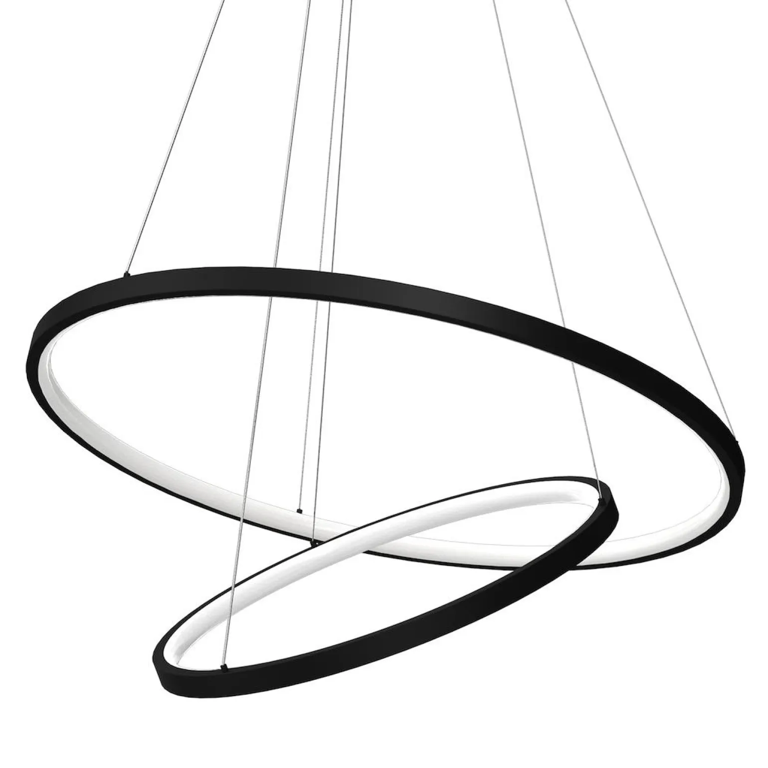 Lampa wisząca HOOP BLACK 51W LED (ML1542) - Milagro