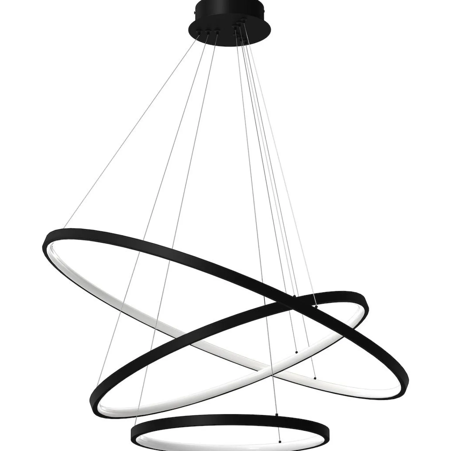 Lampa wisząca HOOP BLACK 93W LED (ML1543) - Milagro