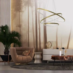 Lampa wisząca HOOP GOLD 93W LED (ML1547) - Milagro