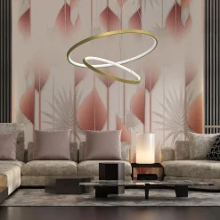 Lampa wisząca HOOP GOLD 51W LED (ML1546) - Milagro