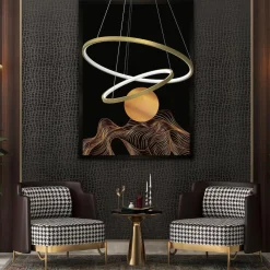 Lampa wisząca HOOP GOLD 51W LED (ML1546) - Milagro