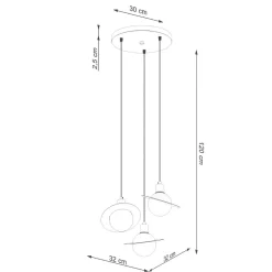Lampa wisząca HYPERION 3P biały (SL.1357) - Sollux Lighting