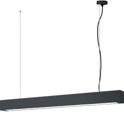 Lampa wisząca IBROS duża CCT IP20 czarna (LP-7001/1P 20 BK-93 24 CCT) - Light Prestige