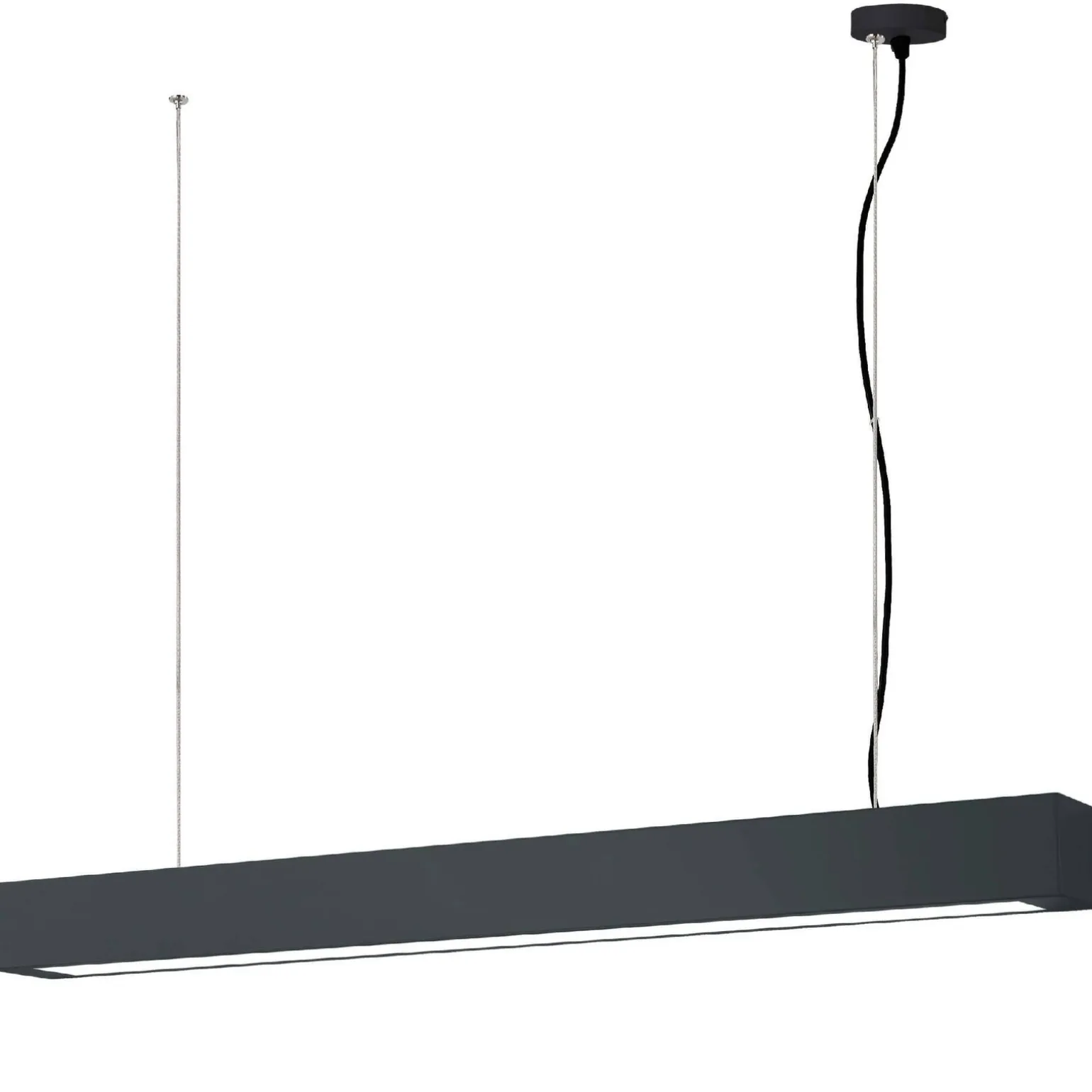 Lampa wisząca IBROS duża CCT IP20 czarna (LP-7001/1P 20 BK-93 24 CCT) - Light Prestige