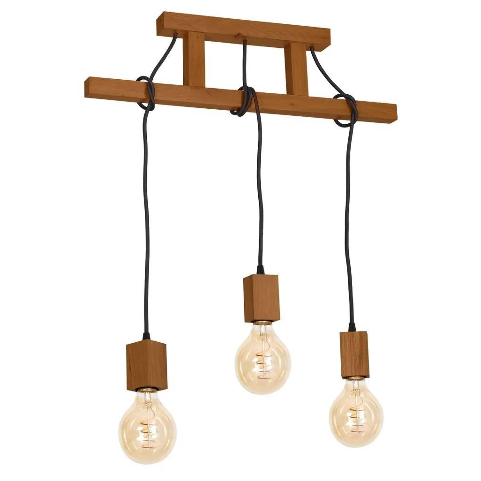 Lampa Wisząca JACK 3xE27 Dąb (MLP4357) - Milagro