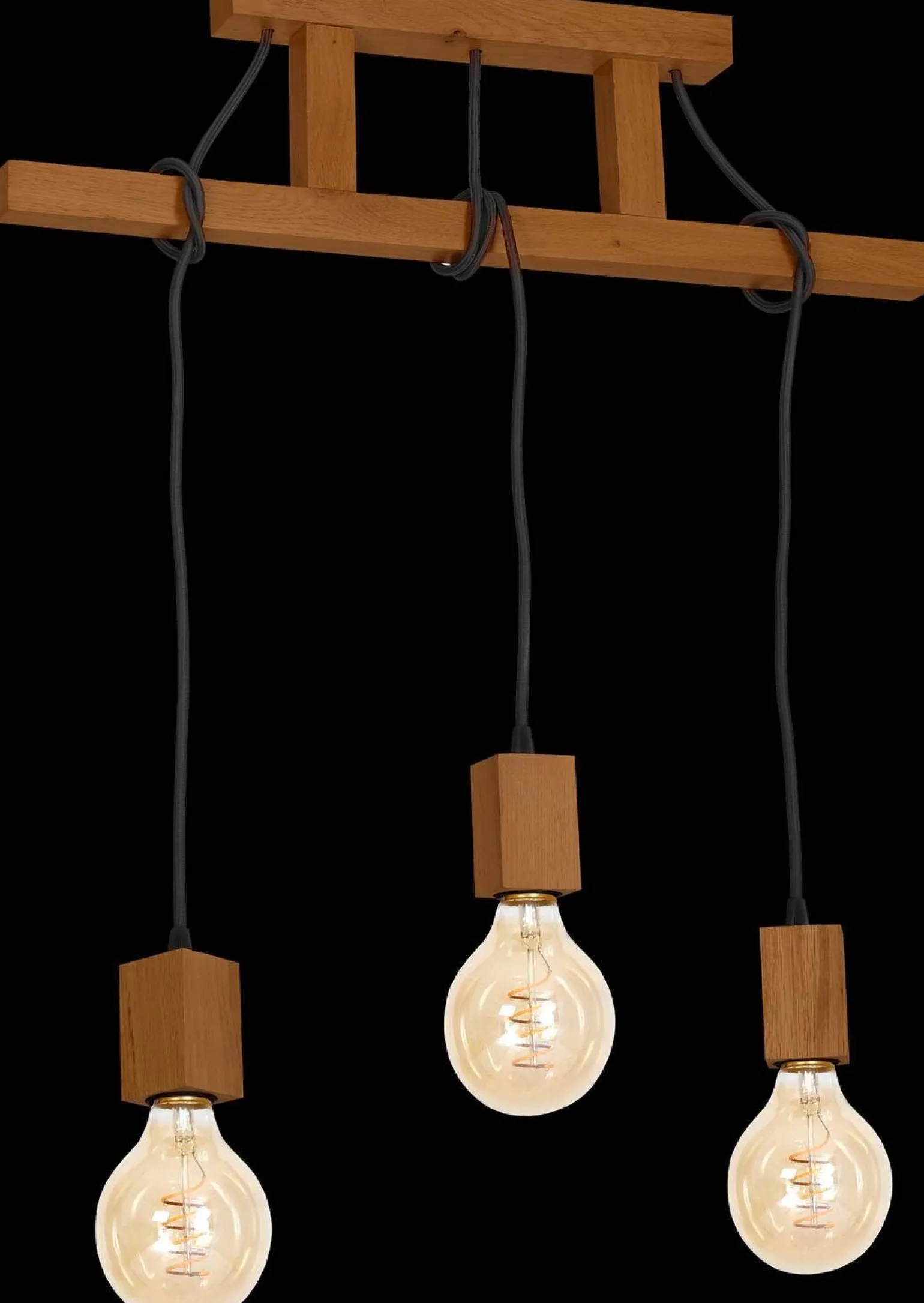 Lampa Wisząca JACK 3xE27 Dąb (MLP4357) - Milagro