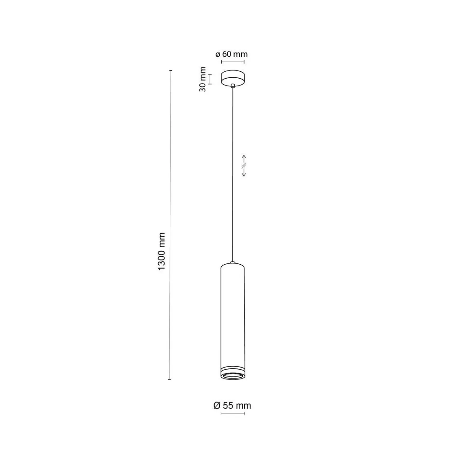Lampa wisząca JET BLACK 1 (4899) - TK Lighting