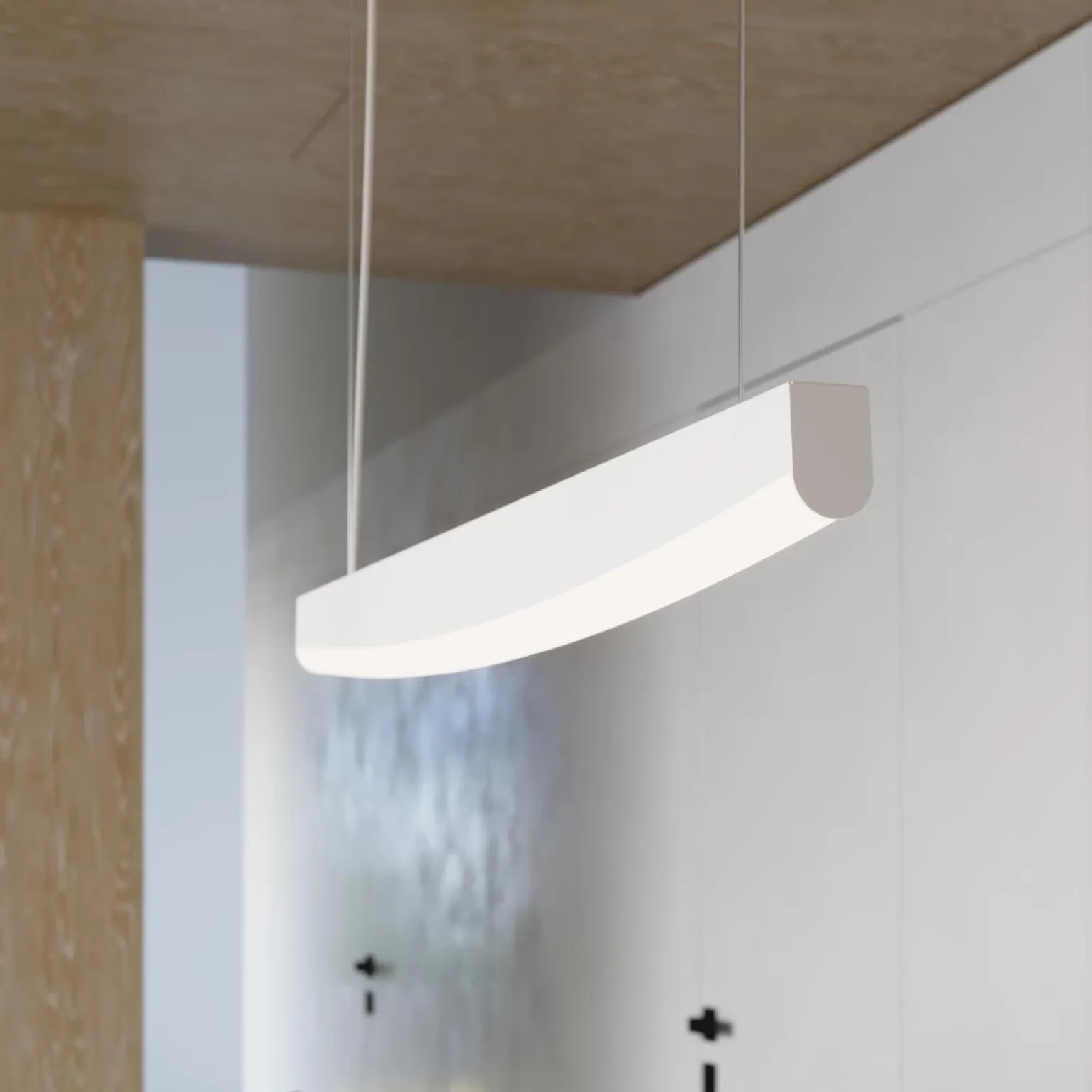 Lampa wisząca JORUN 150 biała LED 4000K (TH.477) - Thoro Lighting