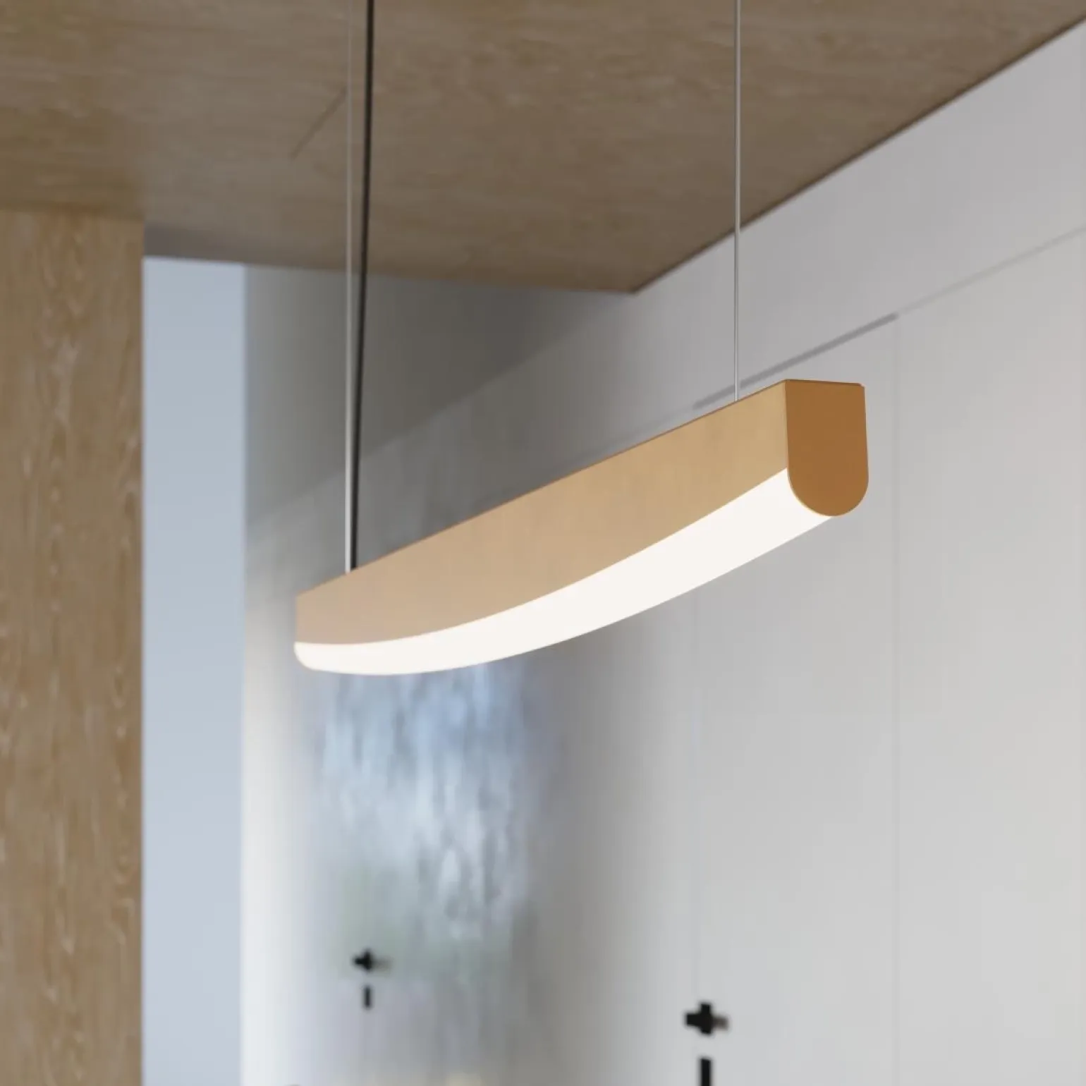 Lampa wisząca JORUN 120 złota LED 3000K (TH.318) - Thoro Lighting