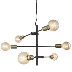 Lampa wisząca JOSEFINE Nordlux E27 6X28W Metal Czarny mat