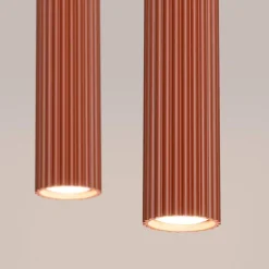 Lampa wisząca KARBON 2 ochra czerwona (SL.1631) - Sollux Lighting
