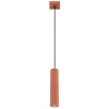 Lampa wisząca KARBON 1 ochra czerwona (SL.1630) - Sollux Lighting