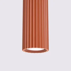 Lampa wisząca KARBON 1 ochra czerwona (SL.1630) - Sollux Lighting