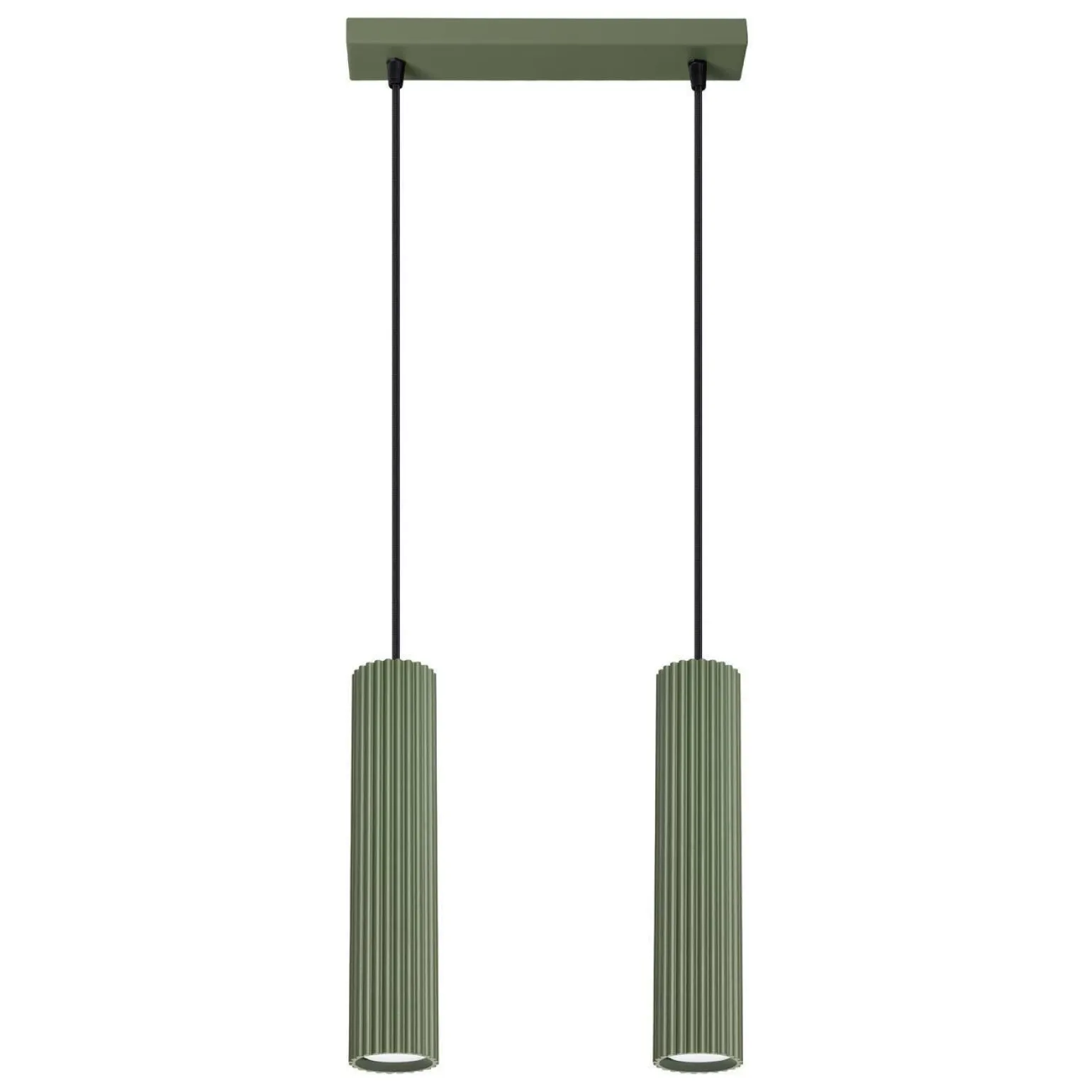 Lampa wisząca KARBON 2 zielona oliwka (SL.1612) - Sollux Lighting
