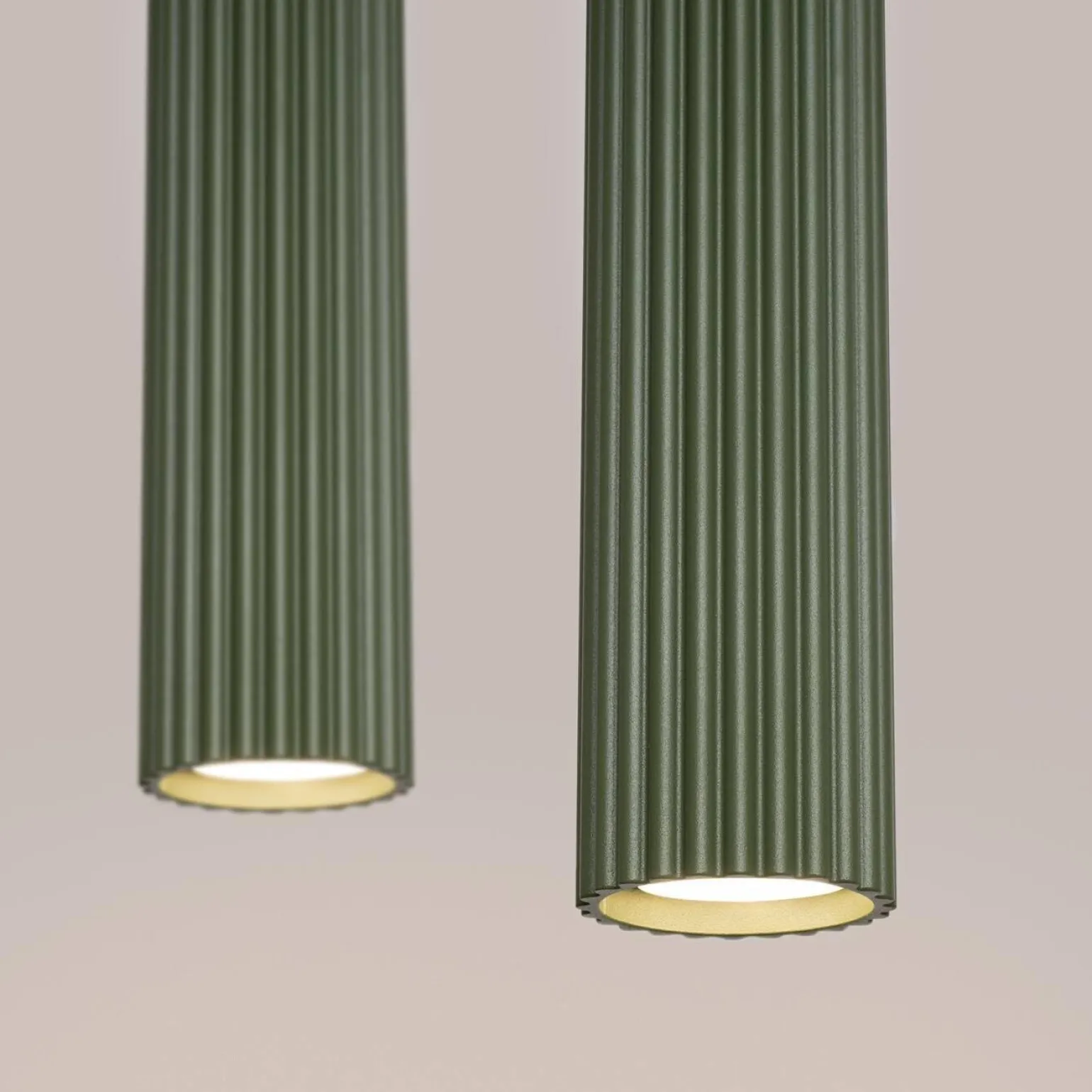 Lampa wisząca KARBON 2 zielona oliwka (SL.1612) - Sollux Lighting