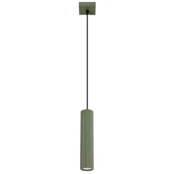 Lampa wisząca KARBON 1 zielony oliwkowy (SL.1611) - Sollux Lighting